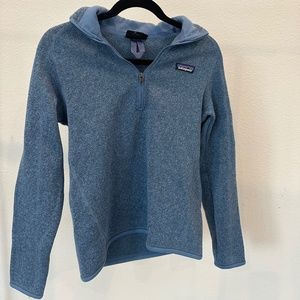 PATAGONIA quarter-zip jacket, size S, color BLUE